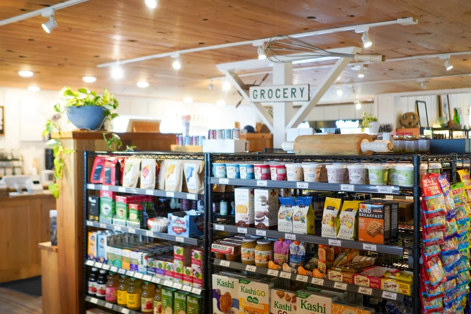 Grocery products and household goods at the general store 